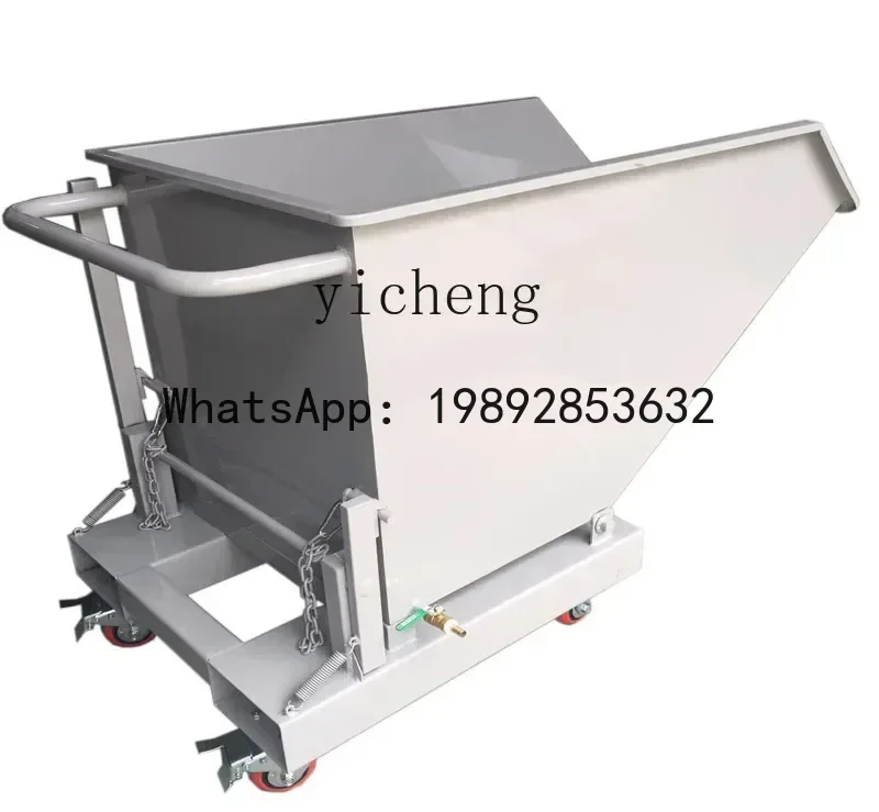 A1  iron filings industrial waste garbage truck metal turnover box iron box heavy duty recycling truck