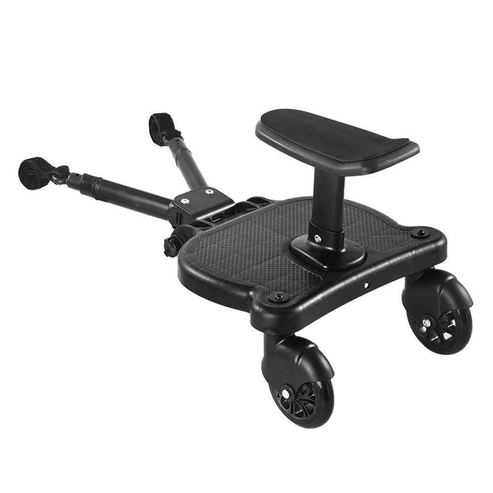 

2 in 1 Sit and Stand Stroller Pedal Adapter Creative Universal Stroller Standing Board with Detachable Seat Comfort