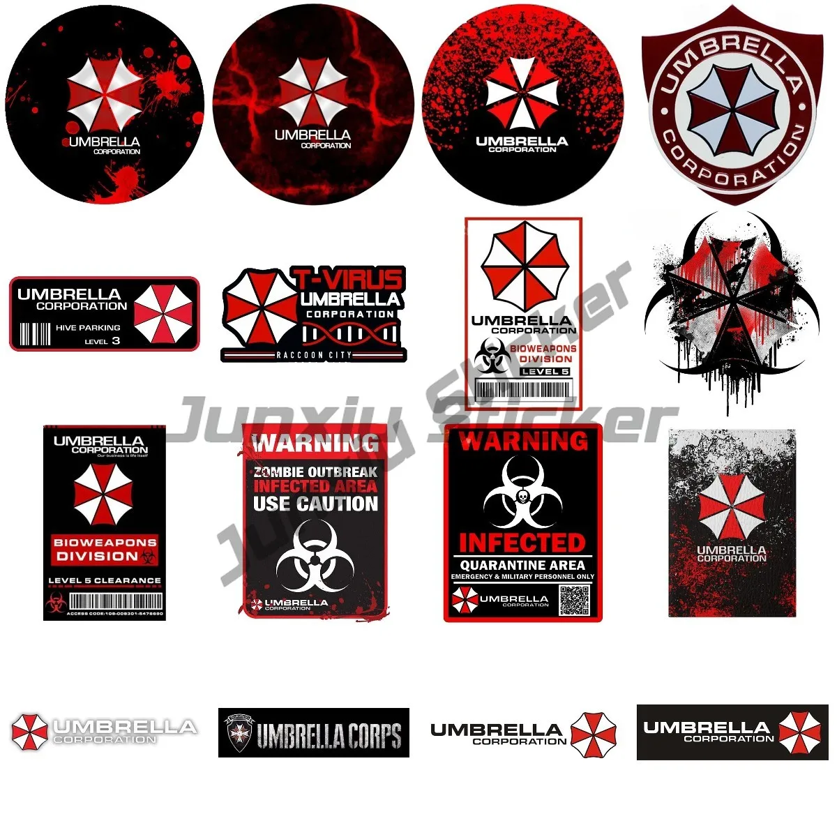 

Umbrella Corporation Car Stickers Anime Sunscreen Decal Personality Windows JDM Vinyl Car Wrap Decor Stickers and Decals