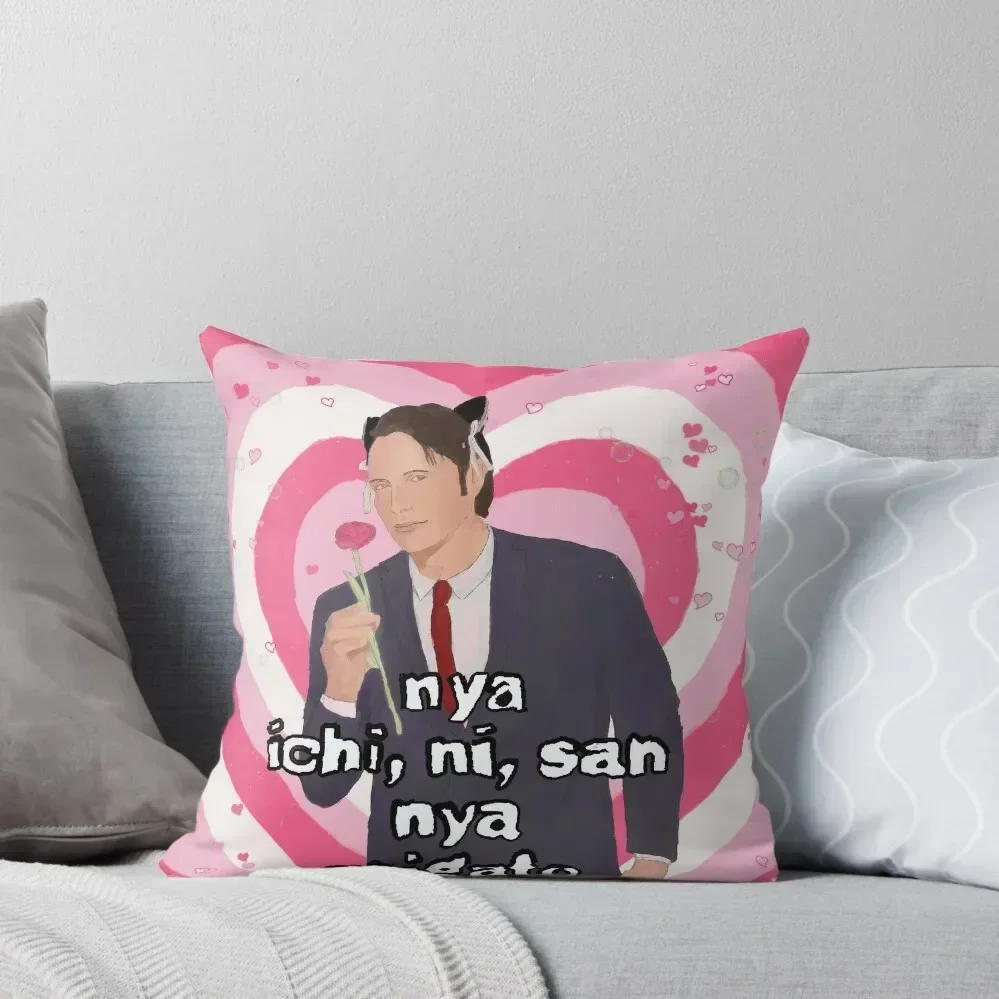 

Hannibal Mads Mikkelsen Hearts Throw Pillow Pillowcase Cushion Couch Cushions pillow
