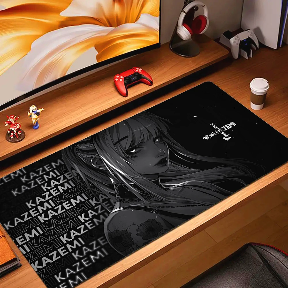 YUki Aim Kazemi Large Mouse Pad XXL Game Professional Non-Slip Computer Big Mouse Mat Gaming Mousepad Gamer Premium Keyboard Mat