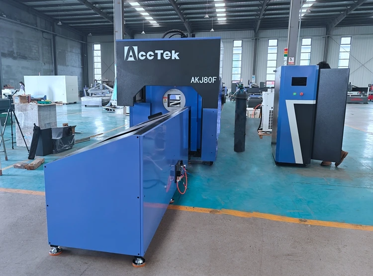 Automatic Fiber Laser Tube Cutting Machine CNC Pipe Cutter For Square Round Metal Pipes With Rotary Device Fast And Accurate Pro