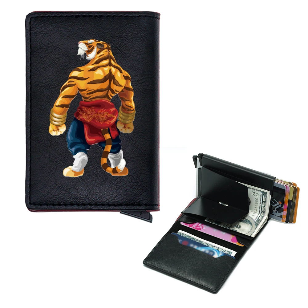 

Funny China Tigers Cover Rfid Credit Card Holder Men Wallets Bank Cardholder Case Small Slim Thin Mini Women Lucky Wallet