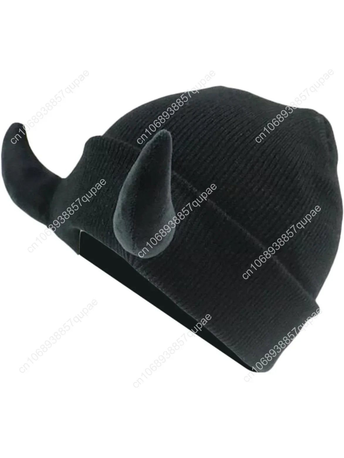 

Honganda Devil Horn Knitted Beanie Hat for Adult, Novelty Women Men Demon Horns Cap Winter Warm Hip Hop Hat