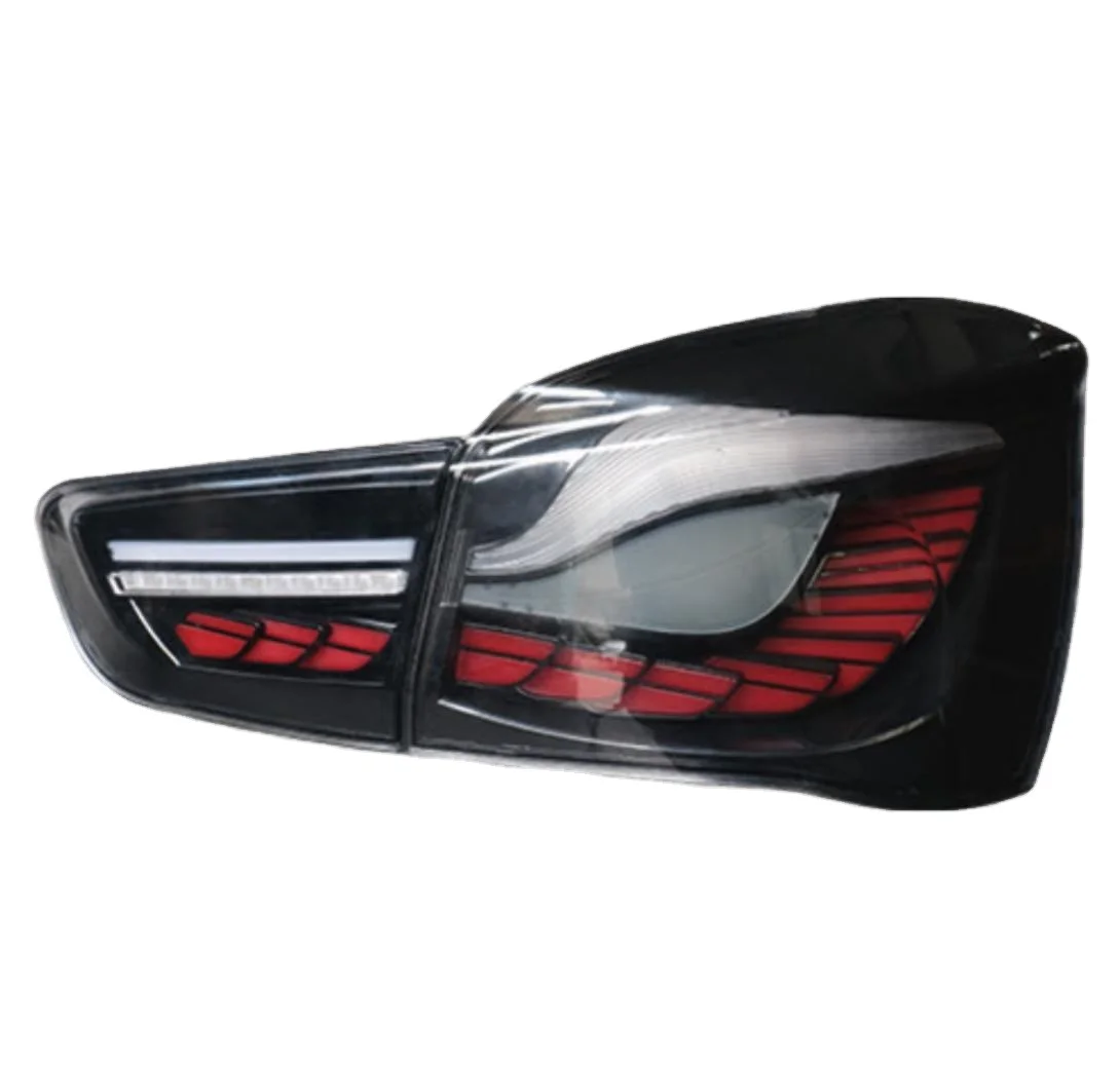 New Style for 1 Series F20/F21 Car Rear Tail Lights Third Brake Light Dragon Scale Clear Lens