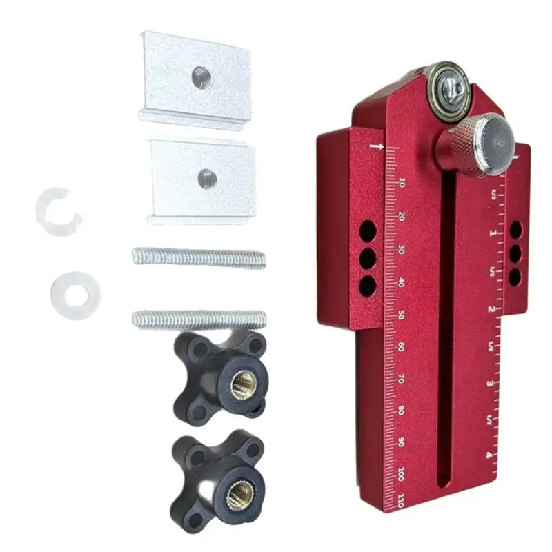 ABYP Thin Rip Jig Tischkreissäge Jig Tischkreissäge Jig Guide Tischkreissäge Thin Strip Jig Thin Rip Jig Tischkreissäge für 3/8" X 3/4" T-Nut