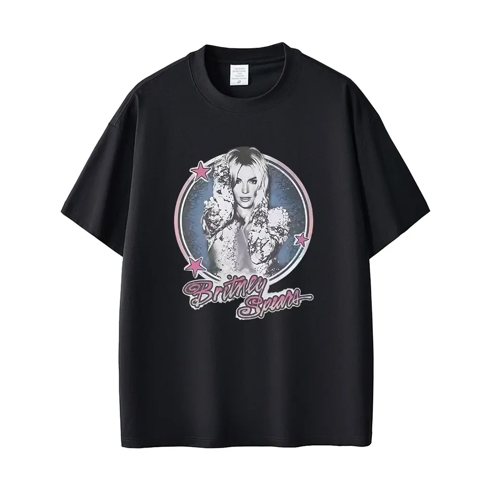

Britney Spears Graphic T-shirt Men Women Clothing Fashion Hip Hop Oversized T Shirts Men's Harajuku Vintage Short Sleeve T Shirt