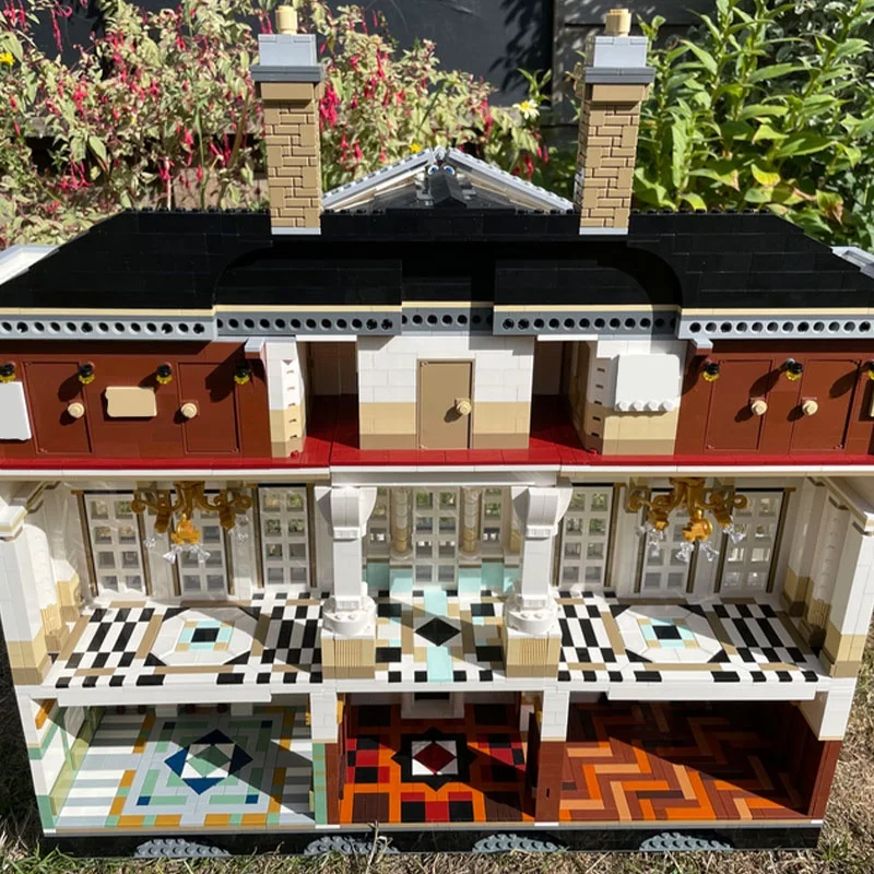 6174 قطعة MOC The Out Club Cambridge House وحدات نموذج ألعاب مكعبات البناء لتقوم بها بنفسك فكرة التعليم هدايا عيد الميلاد الطوب الاطفال #3