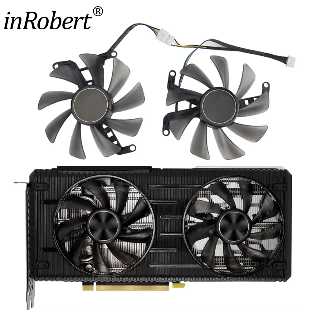 

85 мм TH9215S2H-PAA01 FY09015M12LPA GPU VGA охлаждающий вентилятор для Palit RTX 3060 Dual RTX3060 Ti Замена кулера видеокарты