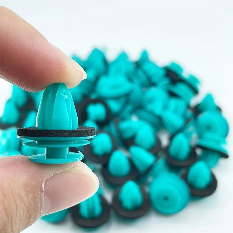92 pcs Car Door Panel Clips, Cyan Plastic Material for Car Door Panel Fixing, Multipurpose, Versatile