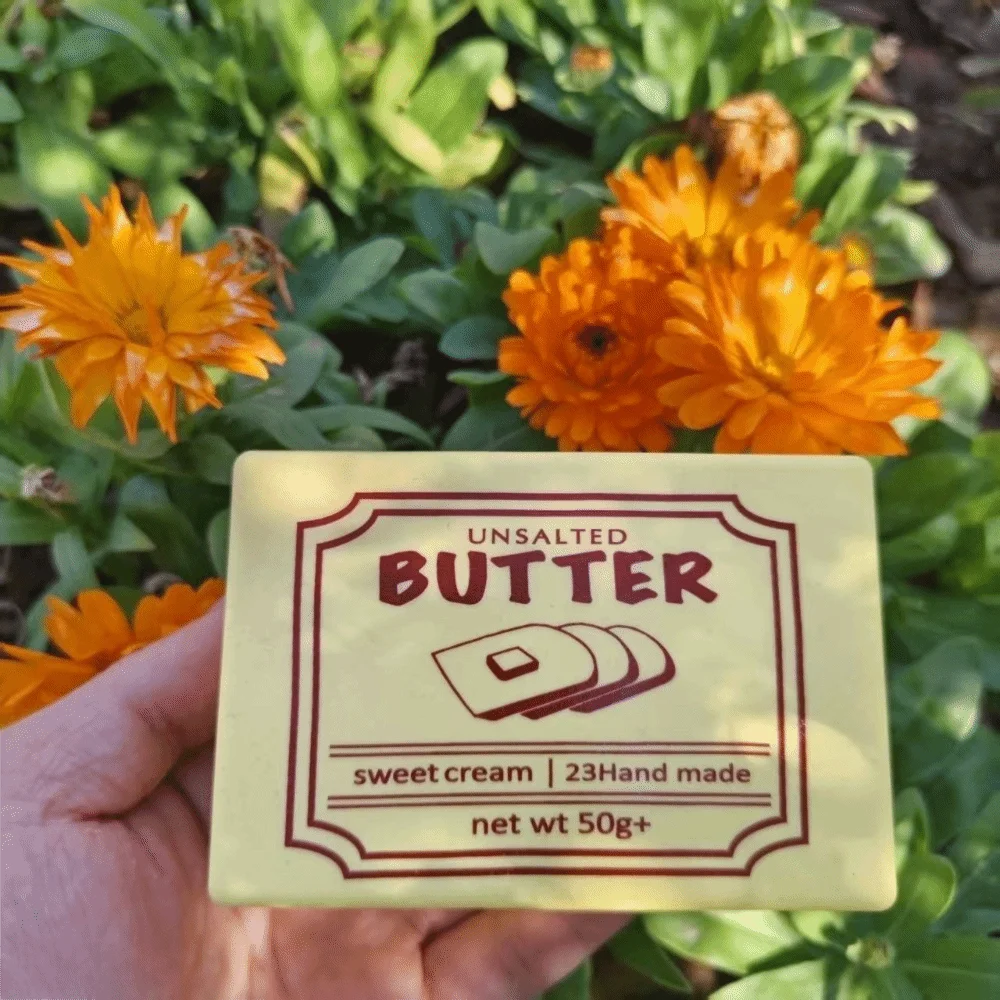 Creative Slow Rebound Butter Brick Squishy Soft Stress Relief Squeeze Squishy Simulated Butter Block Sensory Gift