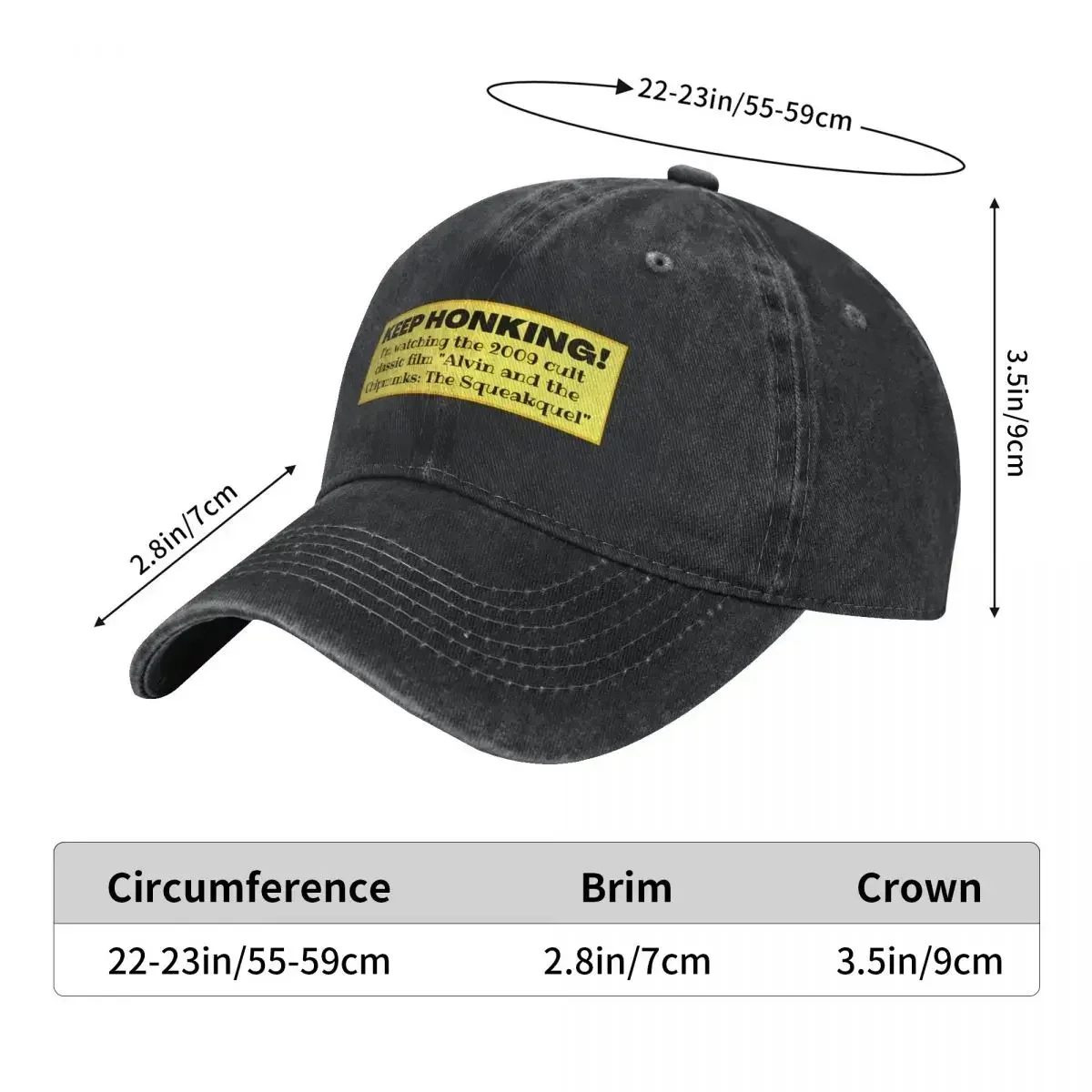 2026 Keep Honking! I M Watching Alvin And The Chipmunks Fashion Baseball Cap Peaked Cap Men's Hat Women's Cap Summer Hat