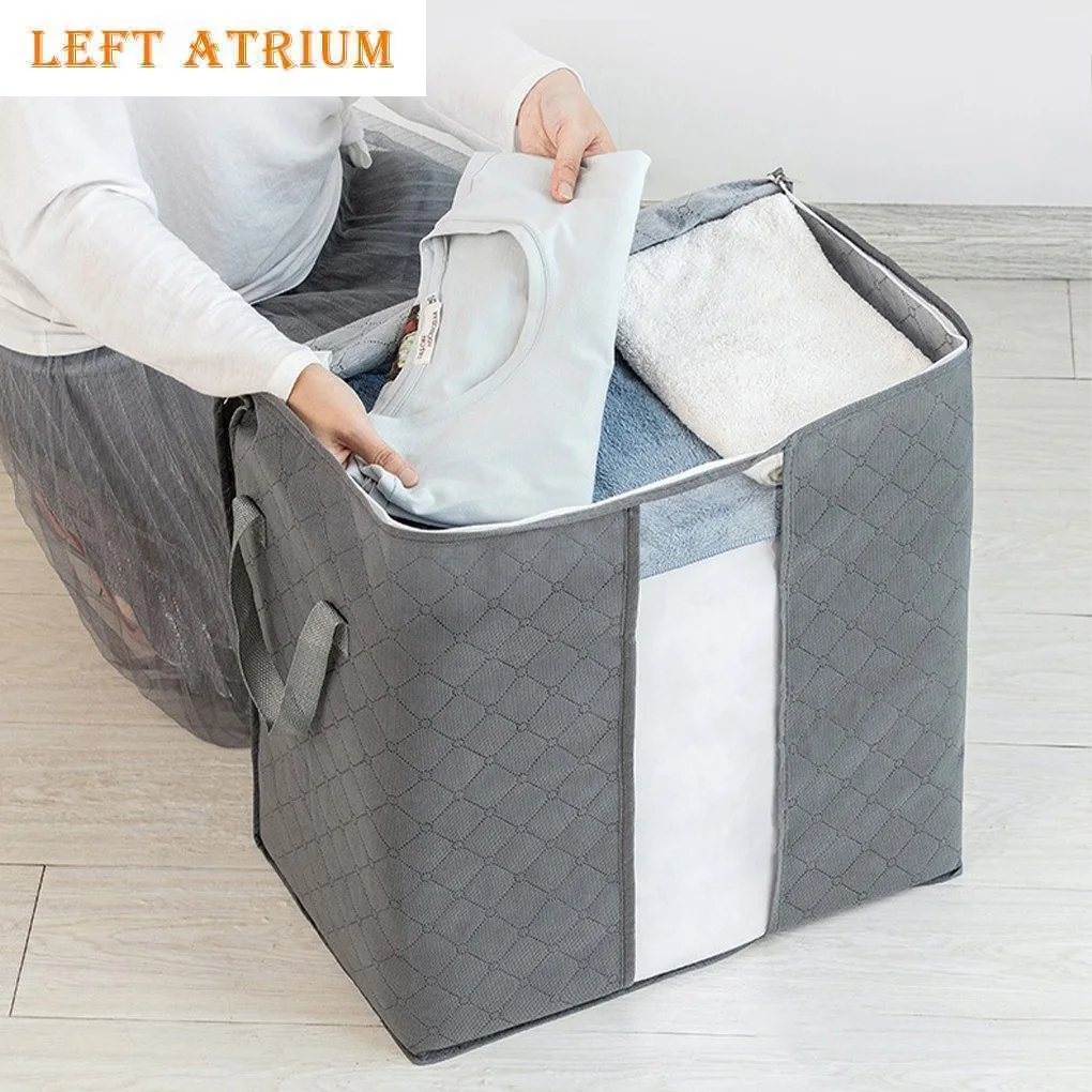حقيبة تخزين ملابس ذات سعة كبيرة، أكياس تخزين بطانية قابلة للطي، حاويات تخزين لتنظيم خزانة غرفة النوم