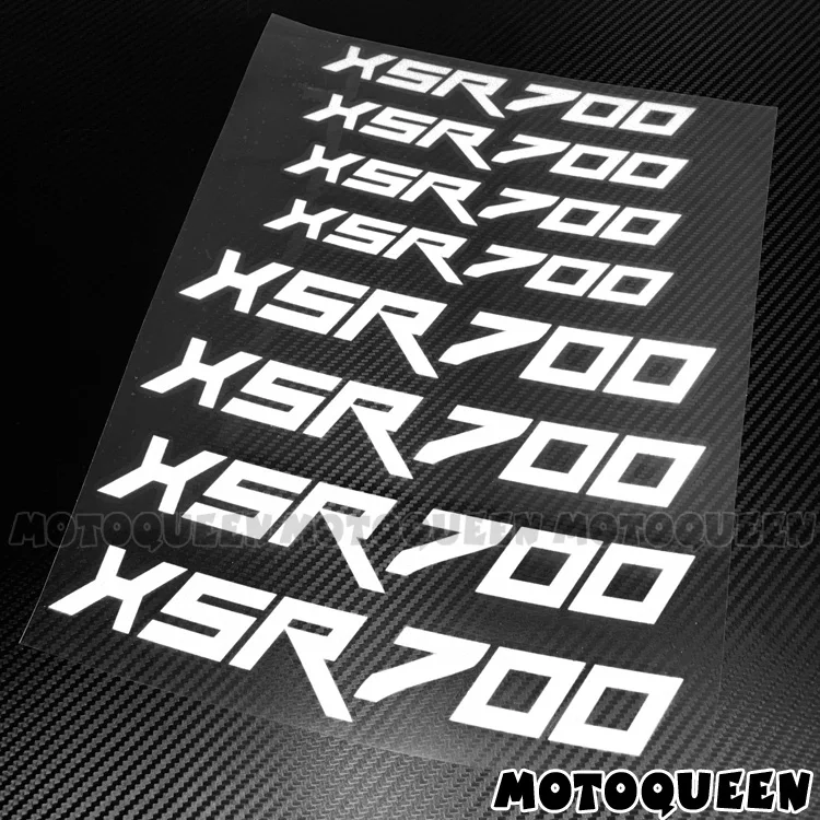 8x personalizado motocicleta frente traseiro iner roda jantes decalques do pneu reflexivo listra adesivos para xsr700 xsr 700