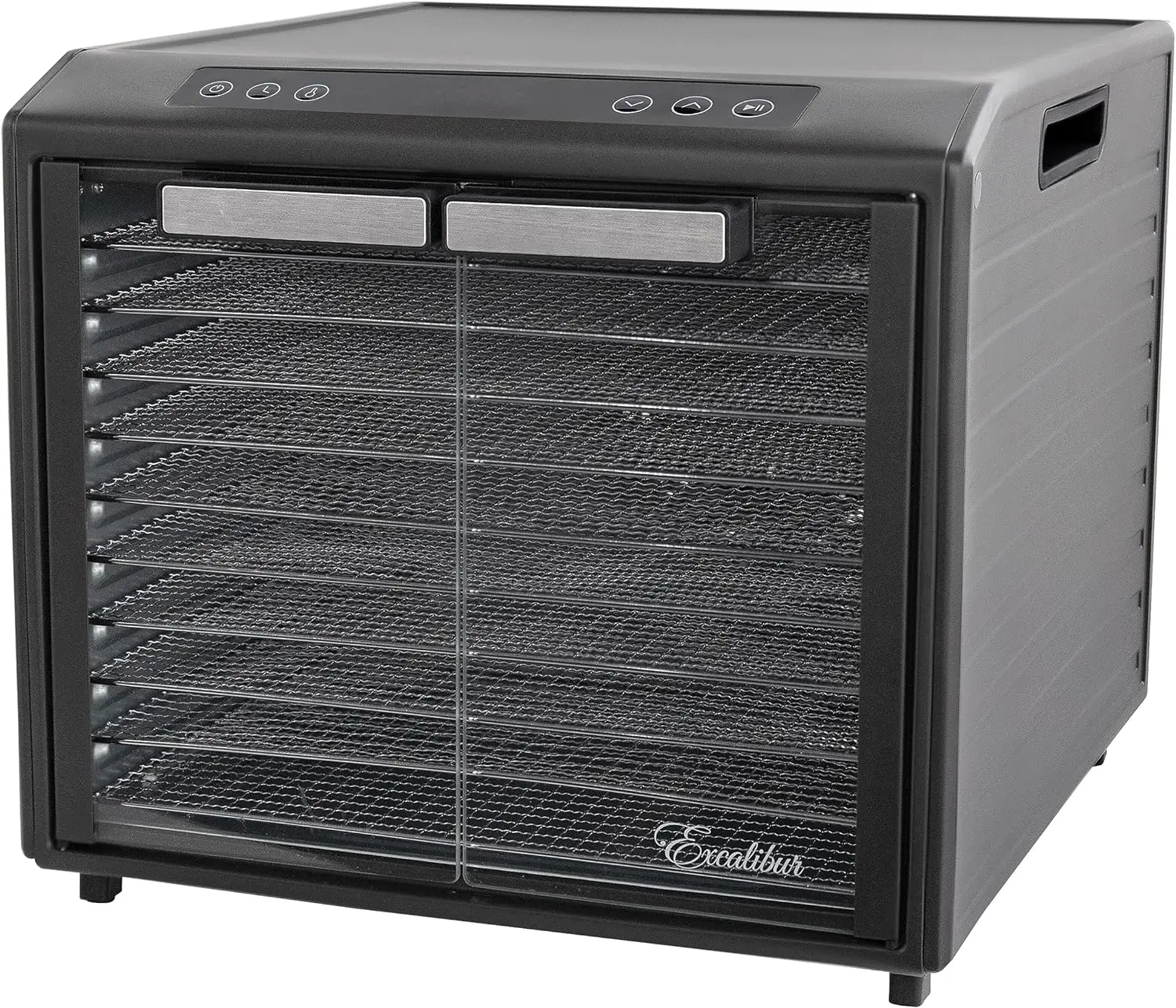 Disidratatore elettrico per alimenti Excalibur Select Series 10-Tray con controllo della temperatura regolabile include acciaio inossidabile cromato