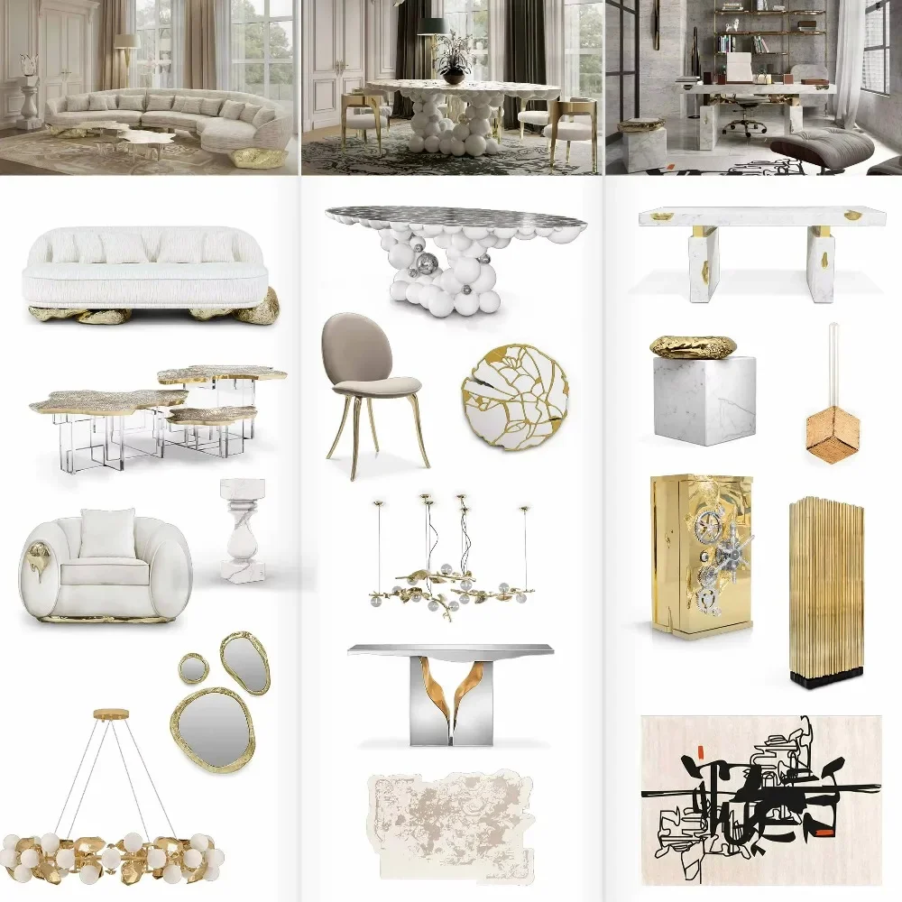 Luxury Home Furniture Full Case Procurement Bespoke Designer Collection One Stop Project Sourcing Furniture for Affluent Clients