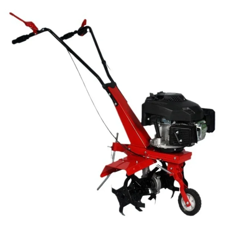 

Henan agricultural small diesel rotary tillage soil loosening lawn mower household four-wheel drive micro-tiller