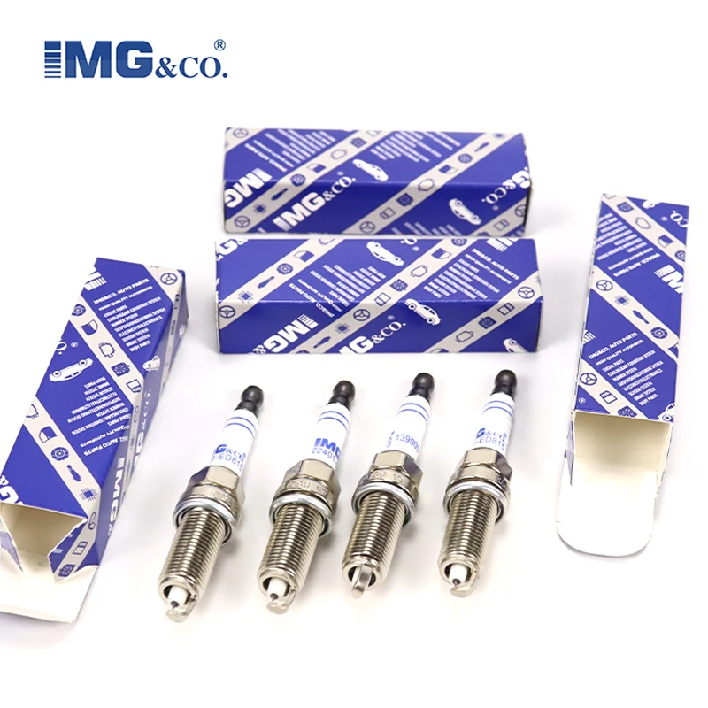 IMG Brand 4pcs Iridium Spark Plug 22401-ED815 For Nissan Micra March Note Tiida X-Trail Cube LZKAR6AP-11,DILZKAR6A11,FXE20HE11