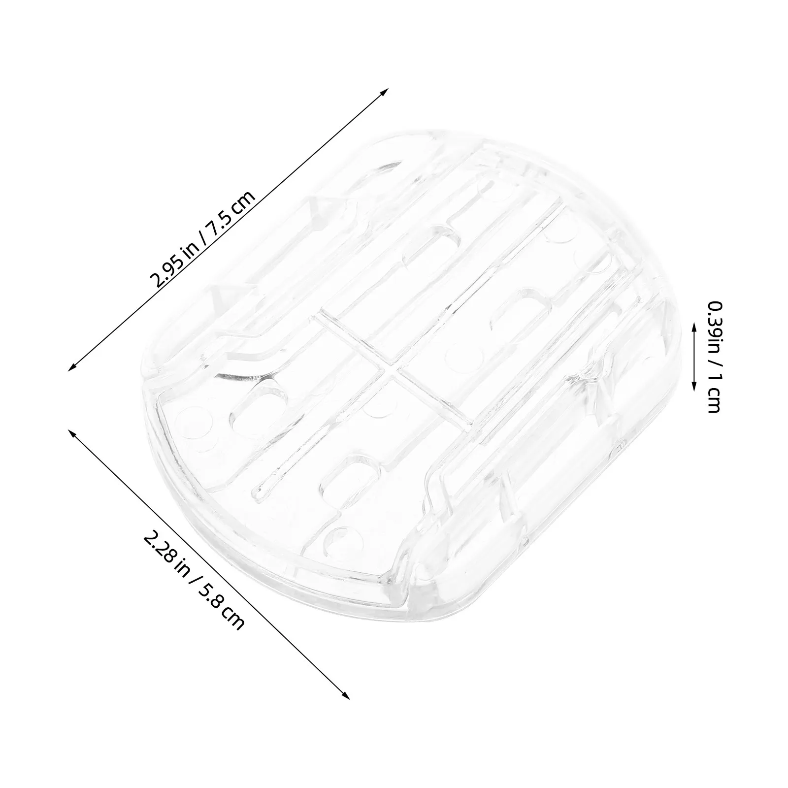 4Pcs Car Roof Decoration Base Adhesive Transparent Vehicle Exterior Ornament Mount Stable Locking Car Bracket for Festival Party