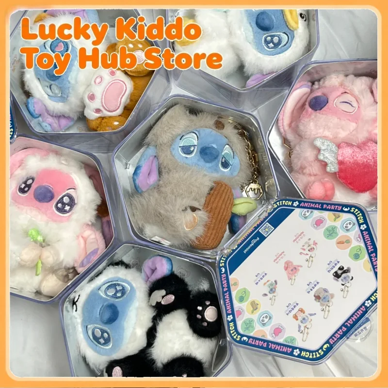 

2025 New Original Disney Stitch Animal Party Series Blind Box Kawaii Anime Stitch Dolls Keychain Pendant Terndy Toys Mystery Box