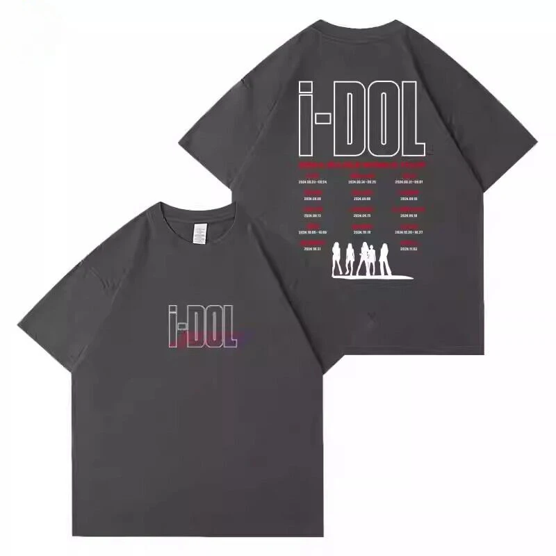 2024 (G)I-DLE WORLD TOUR IDOL Merch T Shirt Women Men MIYEON SOYEON YUQI SHUHUA 100% Cotton Short Sleeve Graphic Tees