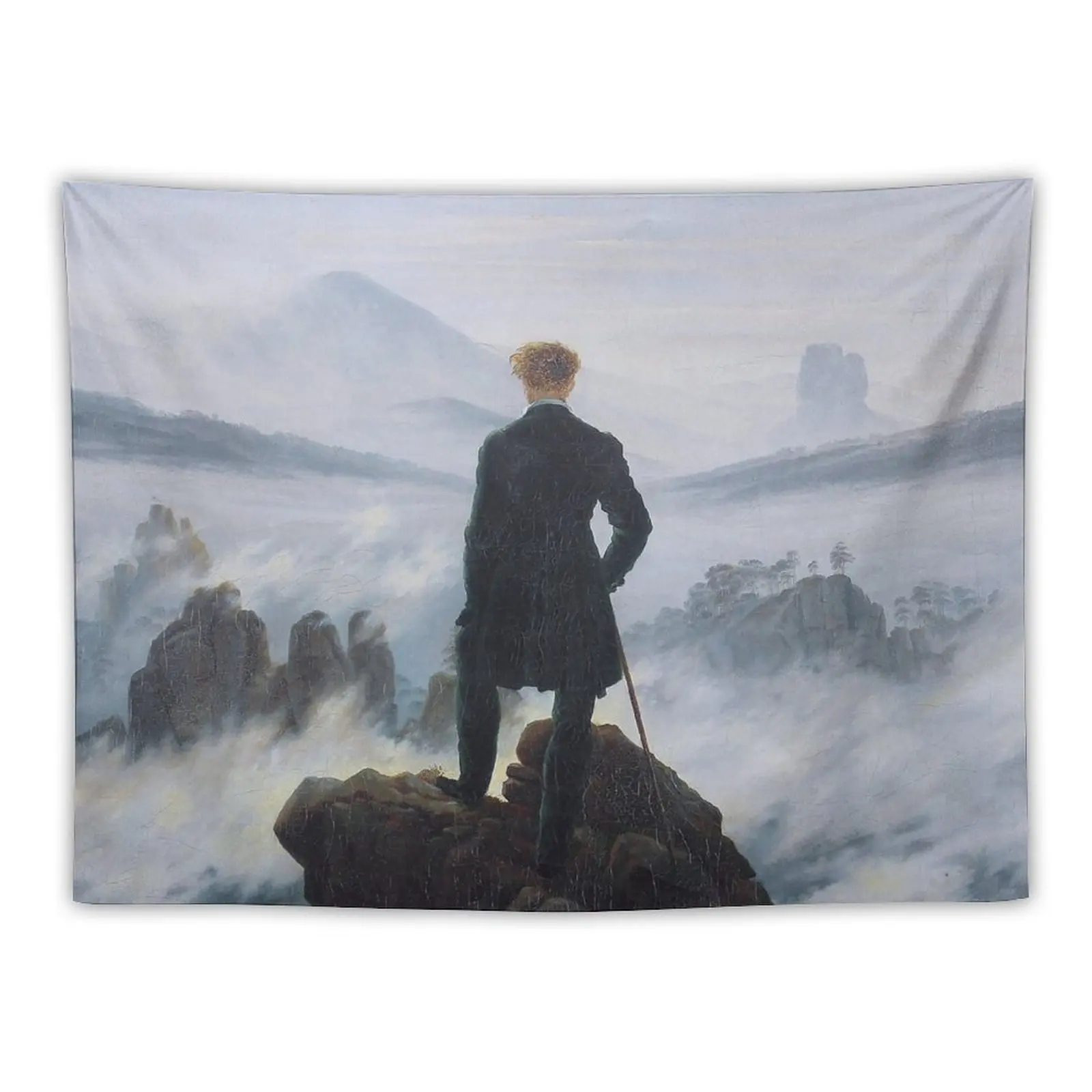 

Wanderer above the Sea of Fog - Caspar David Friedrich Tapestry Home Decorating Aesthetic Room Decoration