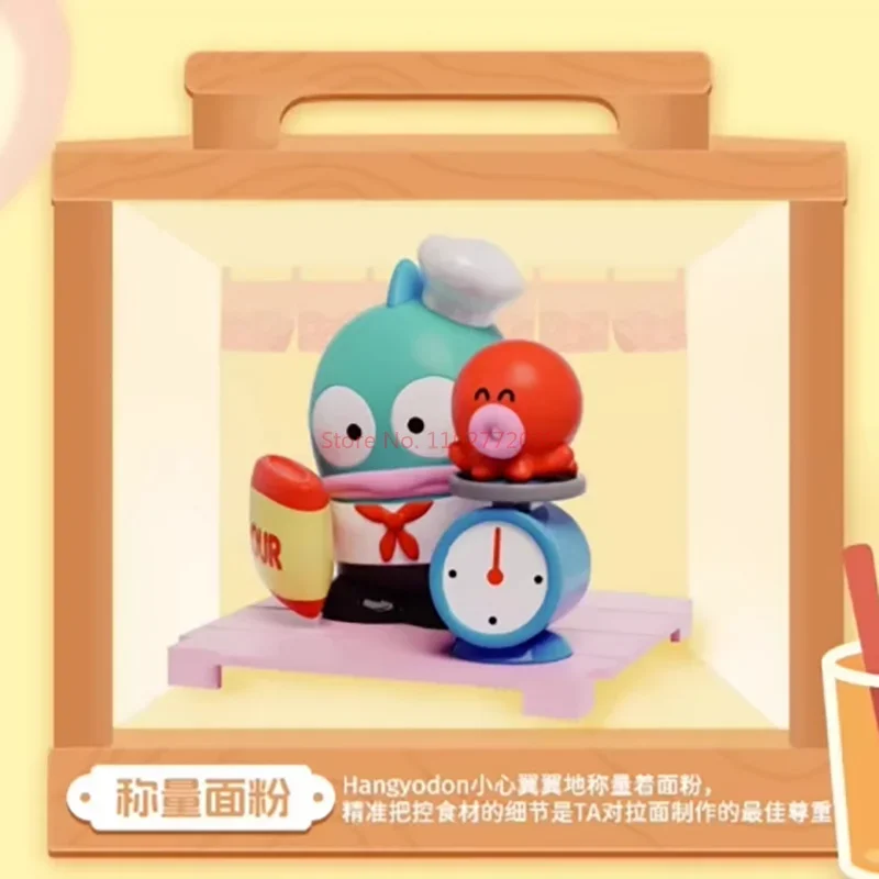 Hangyodon Flavored Noodles Restaurant 시리즈 블라인드 박스 입상 애니메이션 Pvc 모델 동상 인형 책상 장식 재고 있음