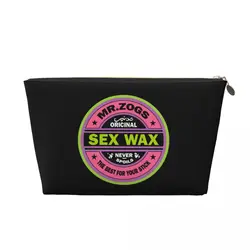 Custom Travel Mr Zogs Surfing Sex Wax Toiletry Bag Portable Makeup Cosmetic Organizer Women Beauty Storage Dopp Kit Case
