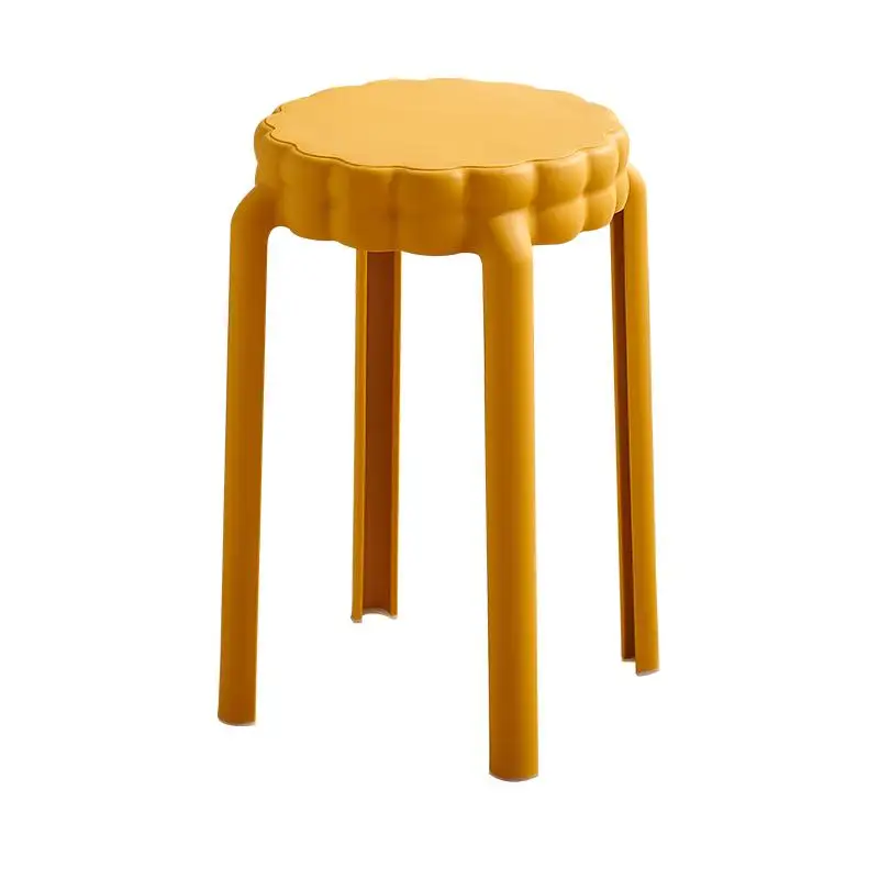 Stackable Nordic Cake Stool, High Footrest, Home Balcony, Living Room Plastic Chair, Thick Vanity Seat,Trendy Multi-Purpose Stoo