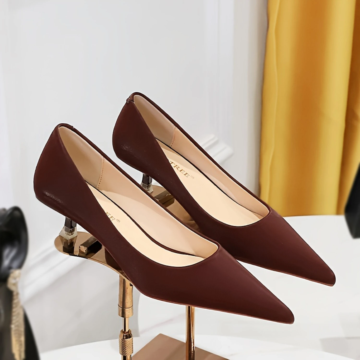 Chic Pointed-Toe Stiletto Pumps - Versatile Solid Color, Easy Slip-On, Perfect for Formal Events