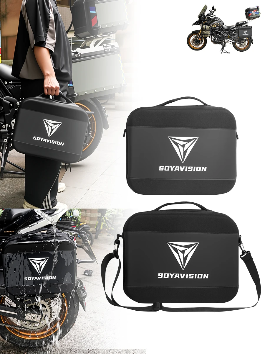 حقيبة داخلية لصندوق جانبي أسود للدراجة النارية مناسبة لـ R1250GS ADV F750GS F850GS BMW R1200GS حقيبة سفر داخلية لصندوق Vario #3