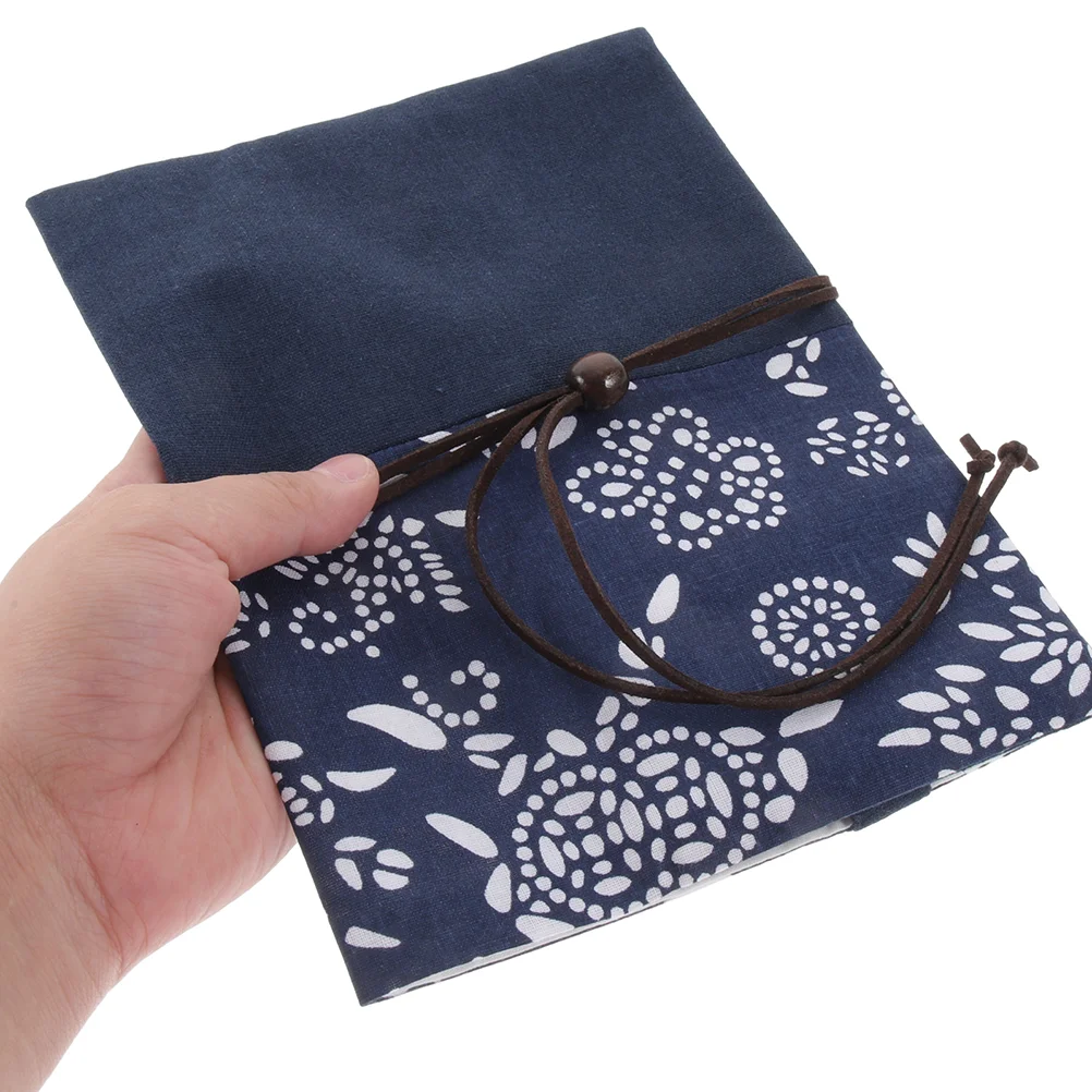 Protector for Protective Ink Blue Dyed Cloth Book Cover Stitching Decorative Sleeve