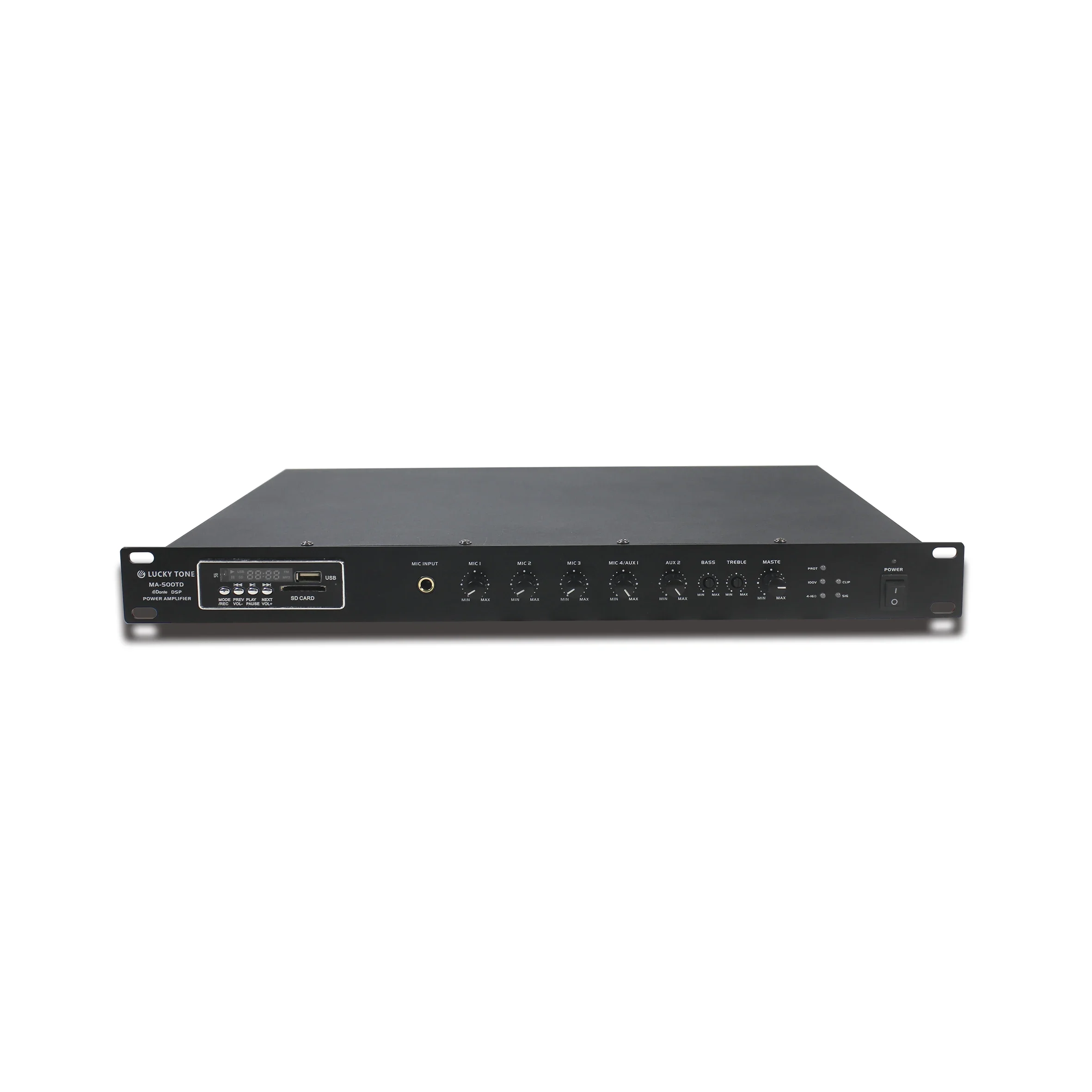 M Good Quality 350W Power DSP/Dante Network Amplifier Professional Audio Digital Mixer Power Amplifier with Usb/Blue-tooth/Tuner
