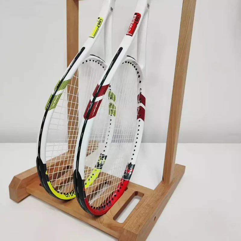 

Solid wood tennis racket badminton racket rack storage display finishing household sports venues sporting goods store