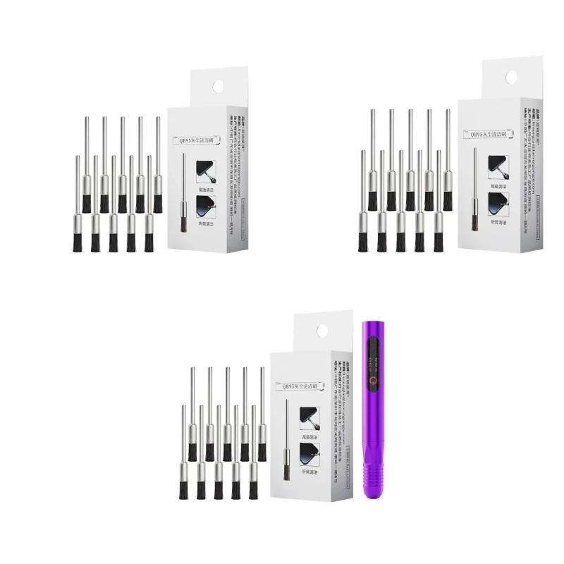  Pack Of 10 Professional Cleaning Brushes 3mm/2.35mm Electric Grinding Tool