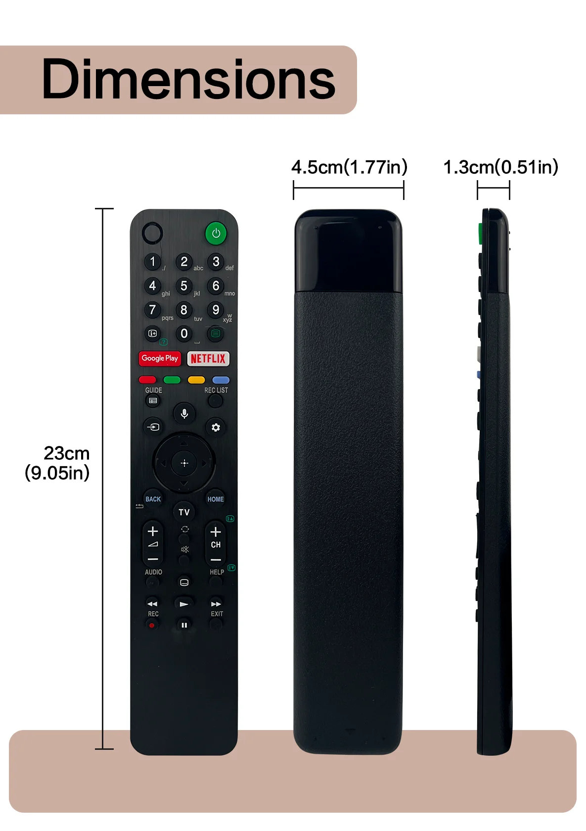 Telecomando Vocale RMF-TX500E TCNOUMT Per TV Sony 4K UHD QLED – Sostitutivo Originale
