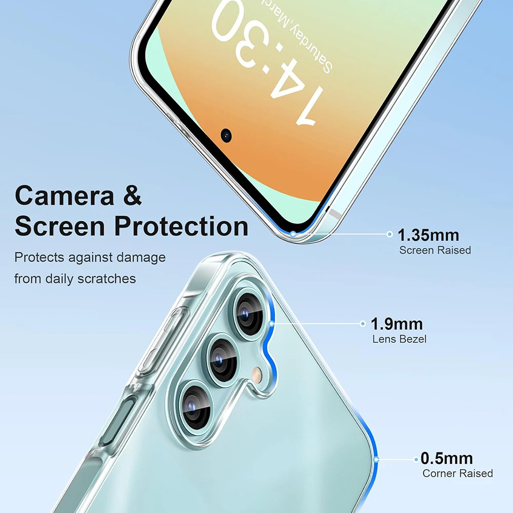 Shockproof Silicone Soft Case For Samsung Galaxy A16 4G 5G Ultra Thin Clear Transparent Back Cover For A 16 2024 Fit Shell Coque