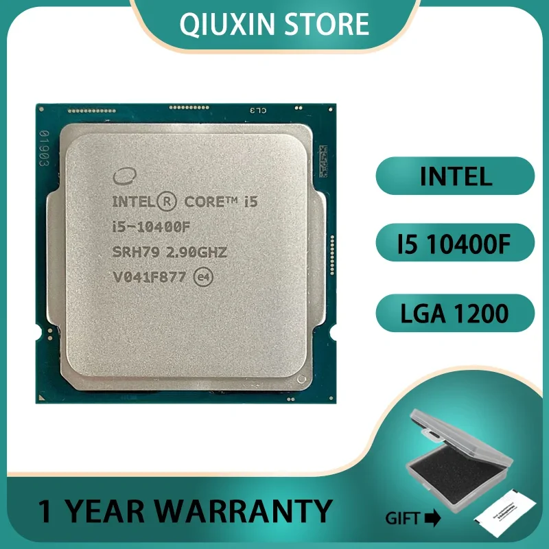 Intel Core i5-10400F i5 10400F CPU Processor 65W  2.9 GHz Six-Core Twelve-Thread LGA1200