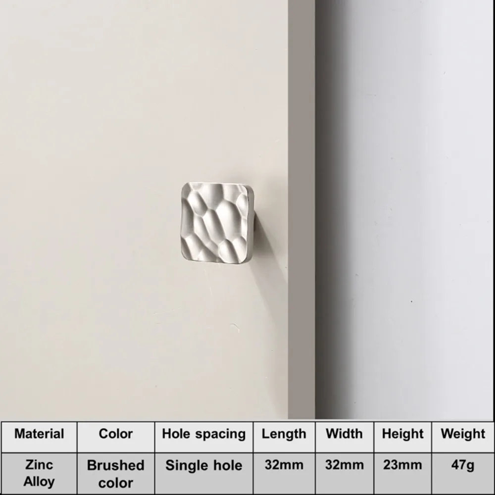

Retro Push-pull Door Handle Unique Line Design Comfortable Grip Zinc Alloy Furniture Door Knob Golden Hammer Pattern Durable