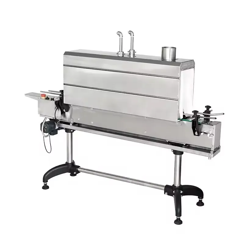 Auto Plastic Glass Bottle Steam Shrinking Sealing Machine