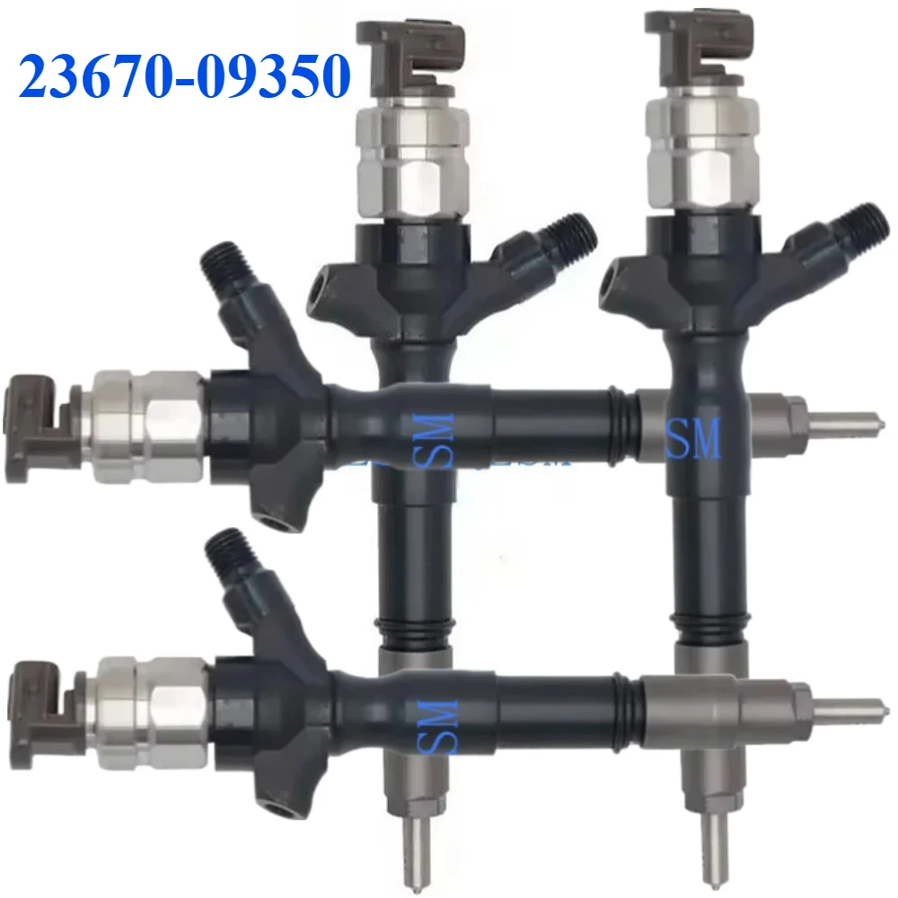 4Pcs 23670-09350 Diesel Injector For Toyota Hilux 2.5L 2KD-FTV Engine 23670-0L050 095000-8290 0950008290 Fuel Spray Nozzle Set