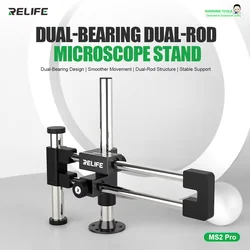 RELIFE RL-M28 supporto per braccio oscillante per microscopio universale pieghevole telescopico supporto per microscopio con regolazione dell'altezza dell'oscillazione di 360 °