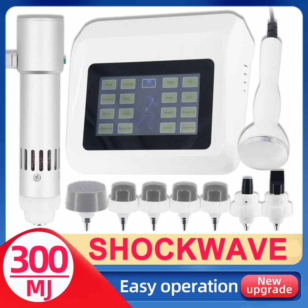 

300mj Shockwave Therapy Machine Pain Relief Ultrasound Physiotherapy Device Body Relax Muscle Massager Shock Wave Equipment