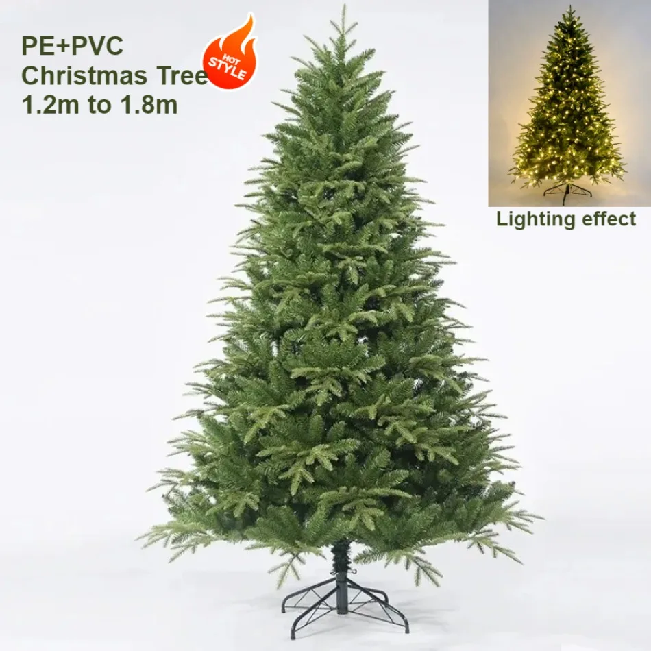 

Artificial Christmas Tree PE+PVC Material Encryption Christmas Scene Layout Home Decoration Supplies Christmas Tree 1.2m to1.8m