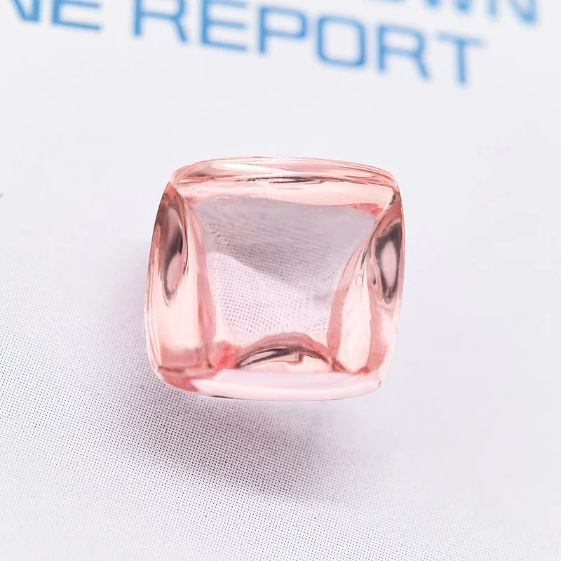 Lab Grown Sapphire Sugar Tower Shape Cut Morgan Pink VVS1 Charms Gemstone DIY Jewelry Making Materials Selectable AGLCertificate