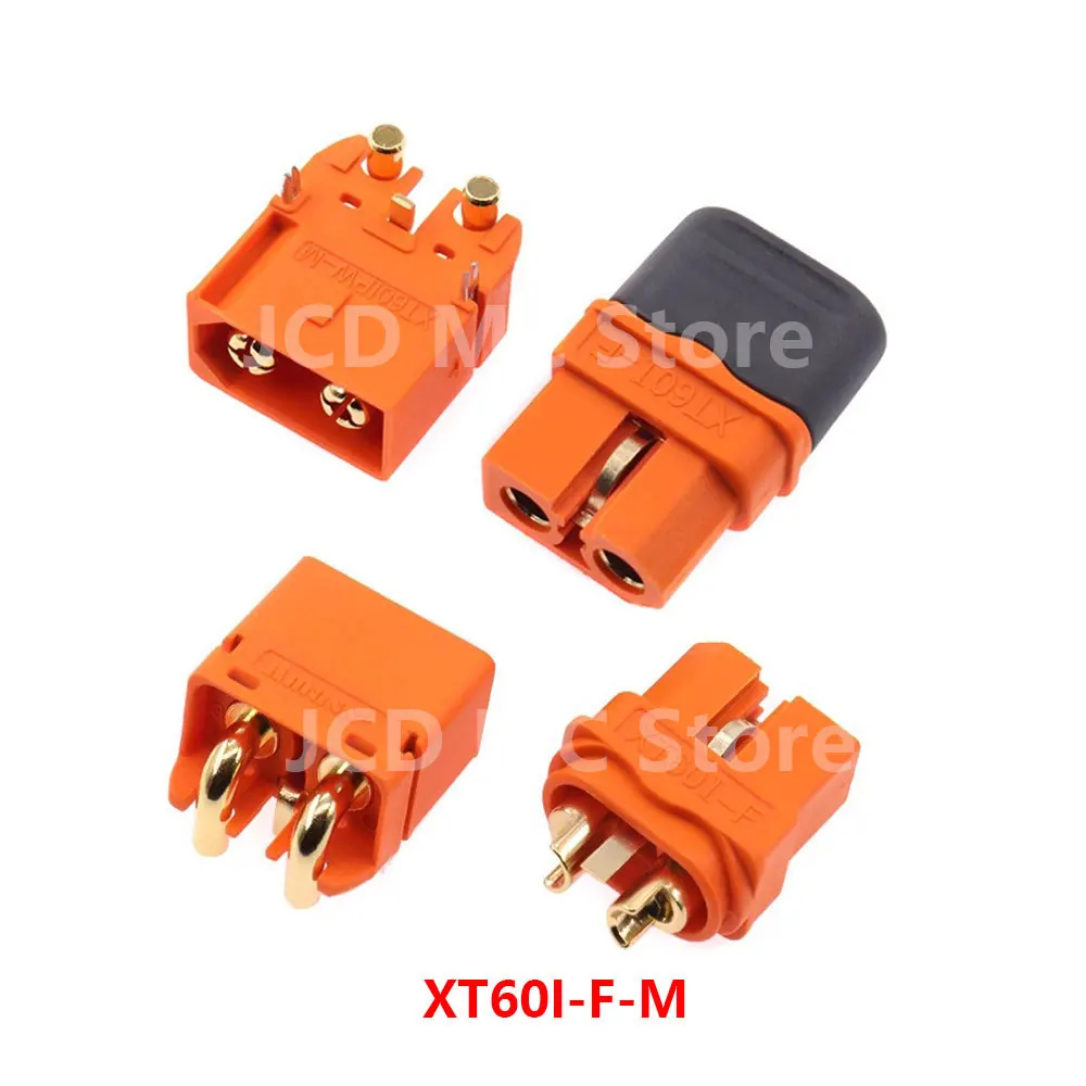 Conector de Aviación XT60i-F Serie XT60i con Señal 2+1, Conector Macho y Hembra de Alta Corriente Chapado en Oro XT60IPW-M XT60I-F