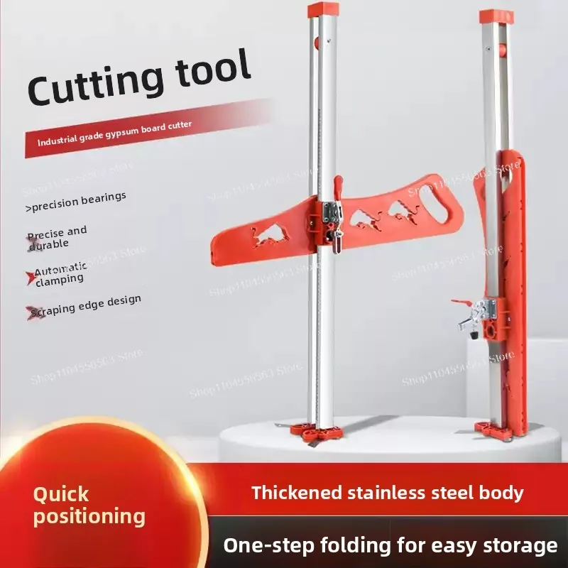 Stainless Steel Plasterboard Cutting Machine Hand Push Portable Cutter   Marking Tool