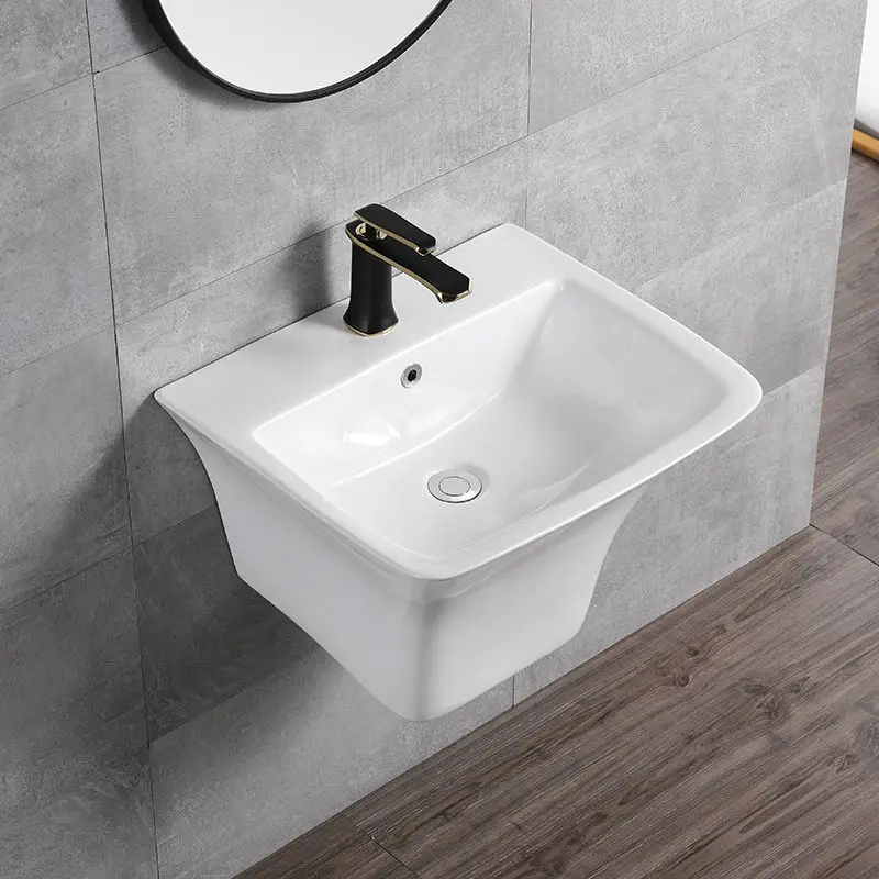 

Supply wall-mounted one-piece hanging basin, wash basin simple style 6001
