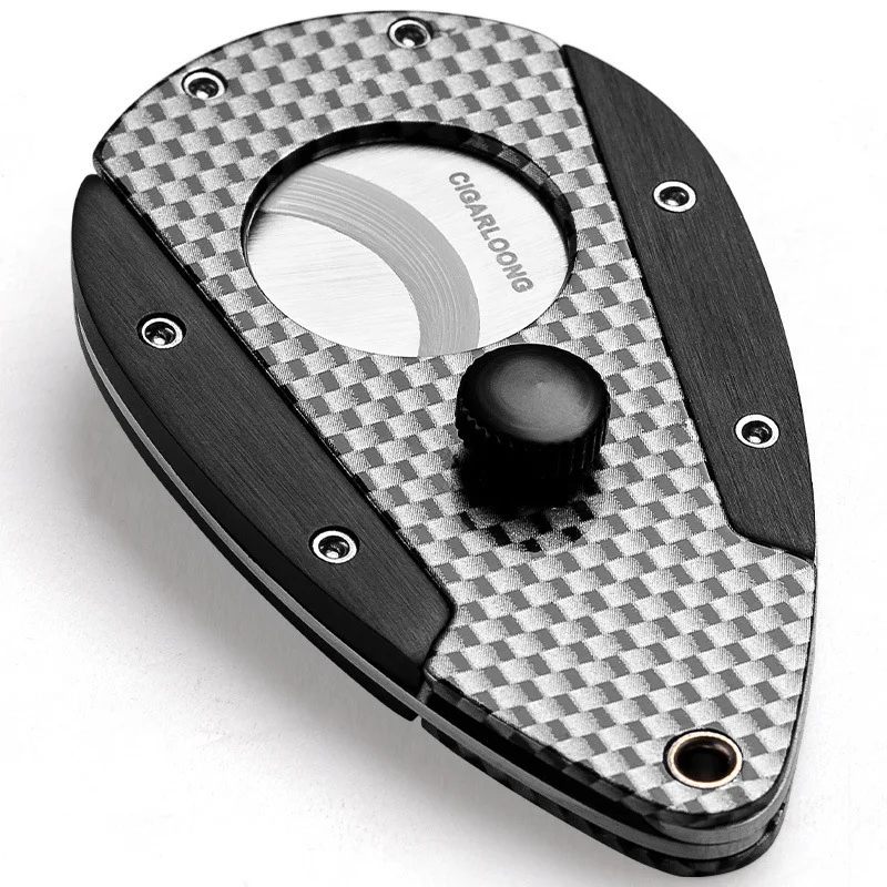 

Double-Blade Cigar Scissors | Surgical Steel Construction | Premium Leather Case Included