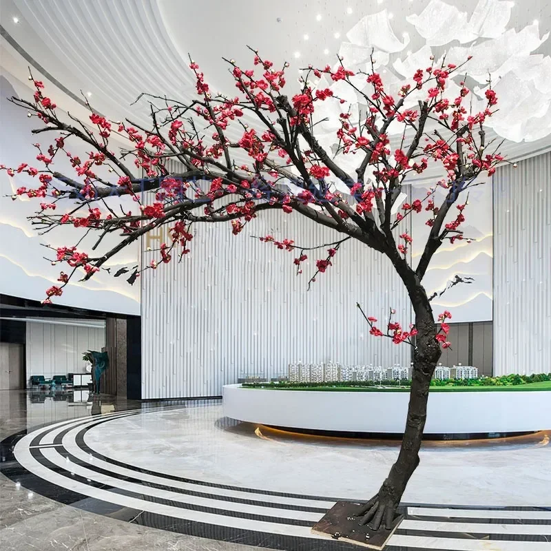 

Simulation plum blossom tree plum blossom branch fake tree large plant indoor living room happiness tree decoration